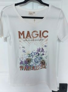 Cream T-Shirt 100% cotton
